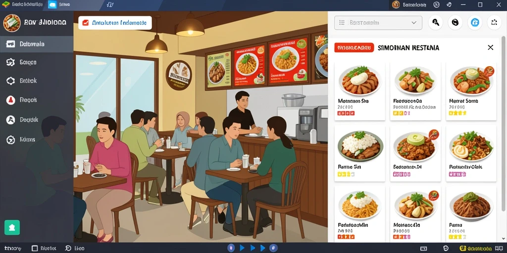 Antarmuka aplikasi G668 yang menarik dan mudah dinavigasi.