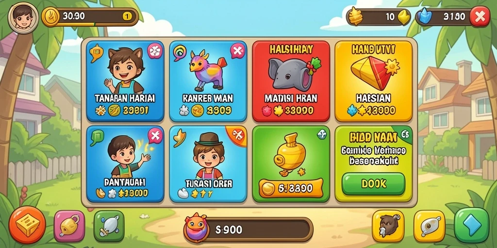 Tampilan antarmuka pengguna yang atraktif dan interaktif.