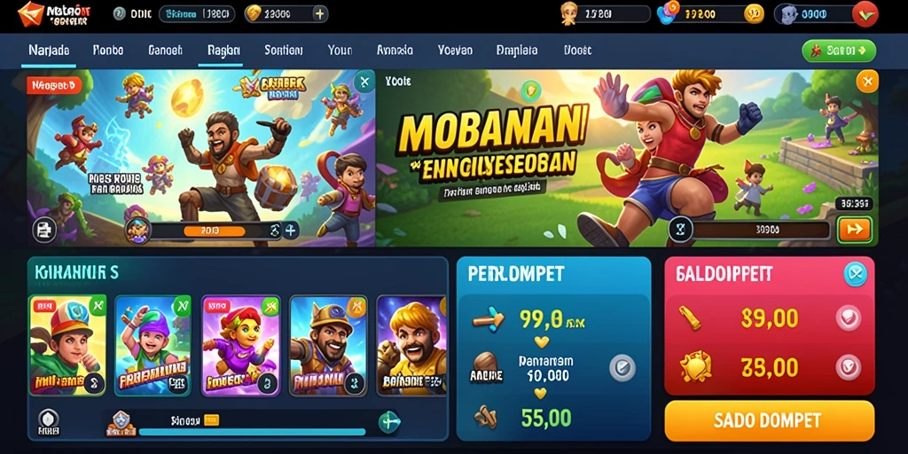 Tampilan utama aplikasi yang menarik dan memikat.