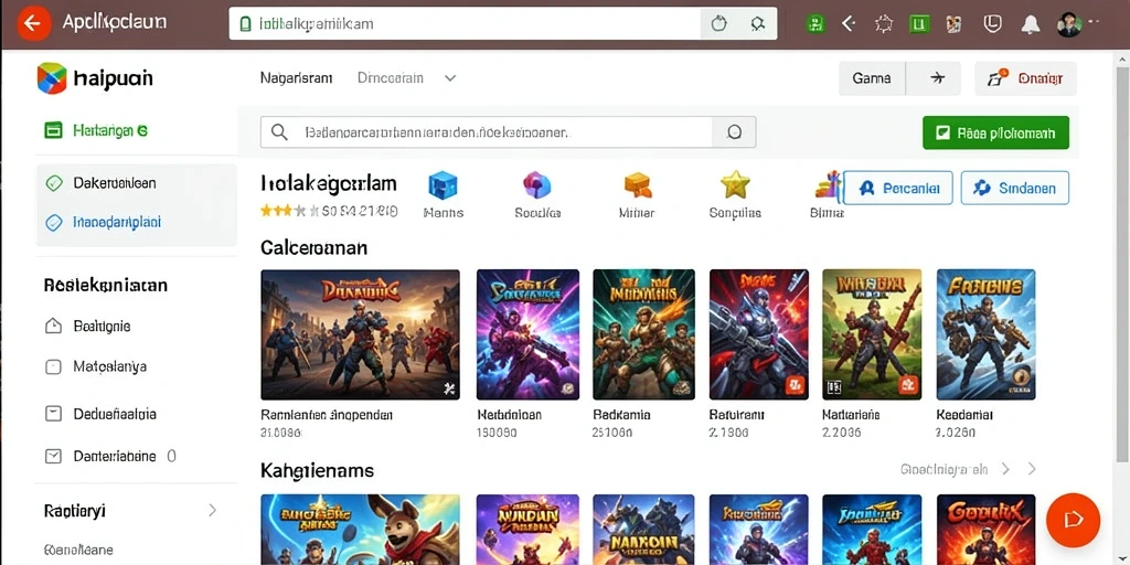 Tampilan awal yang menarik dan user-friendly.