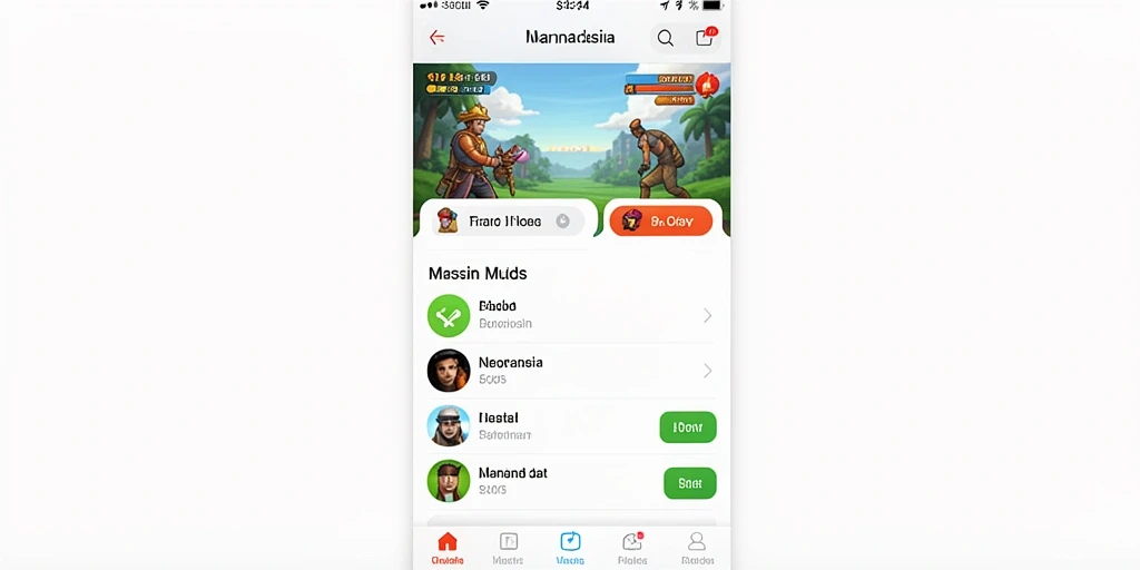 Tampilan menu utama yang menarik dan user-friendly.