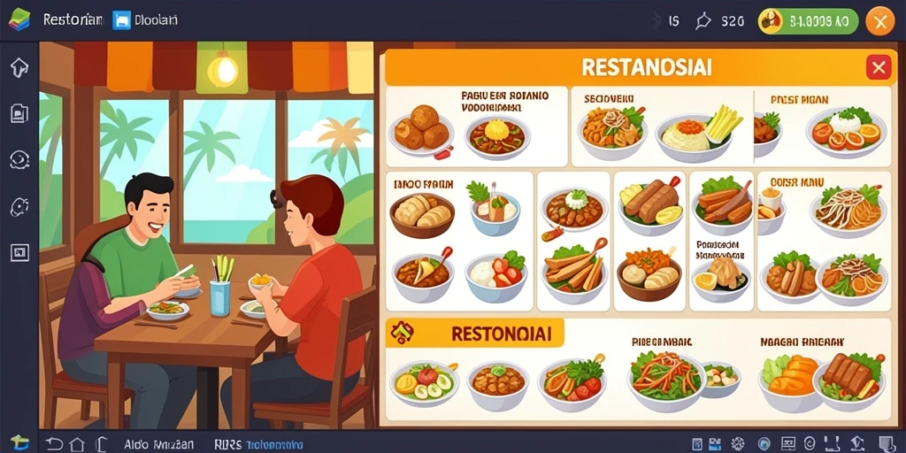 Tampilan awal game yang menarik dan intuitif.
