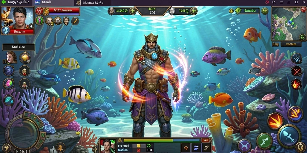 Tampilan antarmuka game yang menarik.