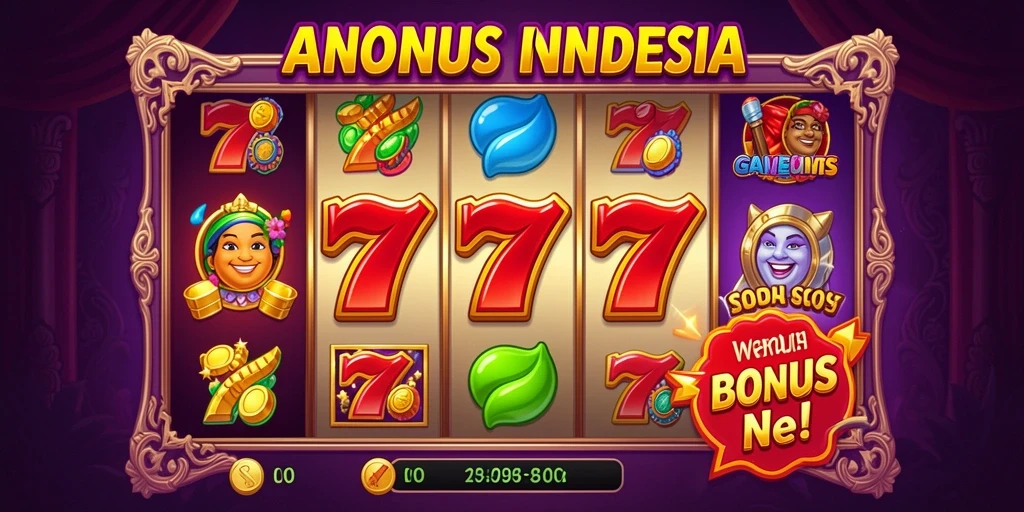 Tampilan awal game dengan berbagai pilihan tema slot.