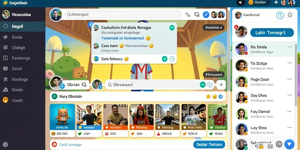 Menampilkan berbagai permainan menarik yang tersedia.
