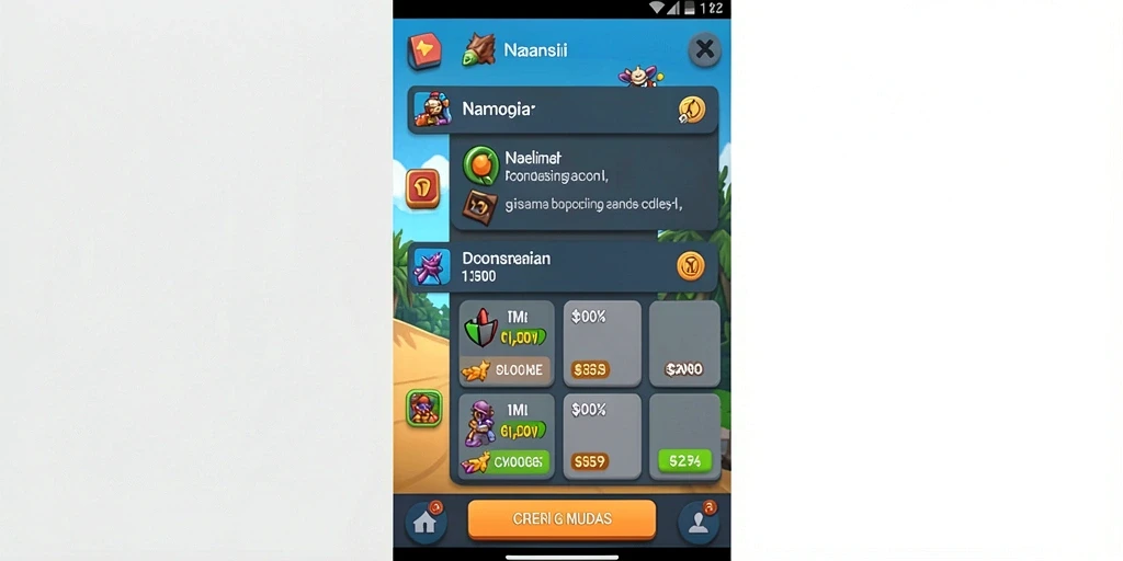 Tampilan grafis yang memukau dari permainan slot.